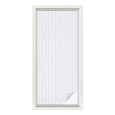 Vinduesfolie med mønster til afskærmning Geometriske former