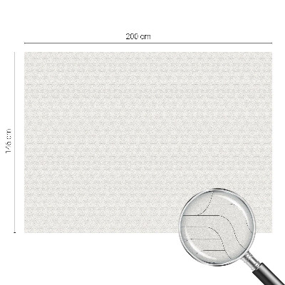 Mælkehvid vinduesfolie med motiv Bølgede linjer