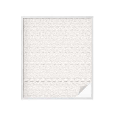 Mælkehvid vinduesfolie med motiv Bølgede linjer