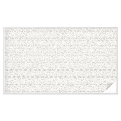 Mælkehvid vinduesfolie med motiv Bølgede linjer