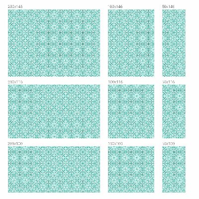 Mælkehvid vinduesfolie med motiv Klassisk mønster