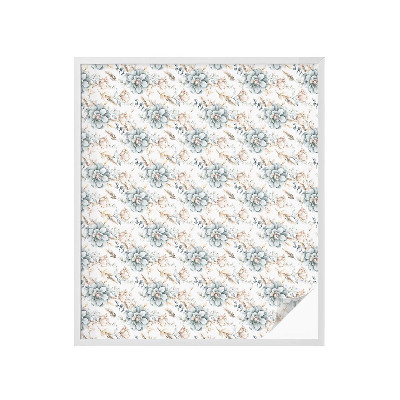 Vinduesfolie mod indkig med glasmaleri Blomsteragtig elegance