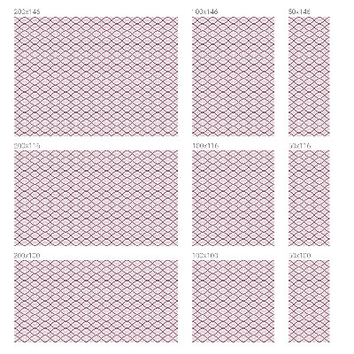 Vinduesfolie med mønster til afskærmning Ovale former