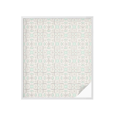 Vinduesfolie med mønster til afskærmning Blomsterfliser