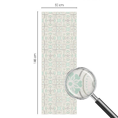 Vinduesfolie med mønster til afskærmning Blomsterfliser