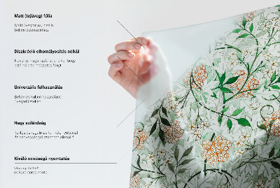 Vinduesfolie mod indkig med glasmaleri Blomstersymmetri