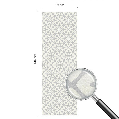 Dekorationsfolie til vindue mod indkig Blomsterrosetter