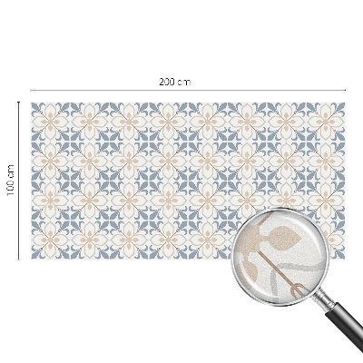 Vinduesfolie mod indkig med glasmaleri Blomsterskønhed