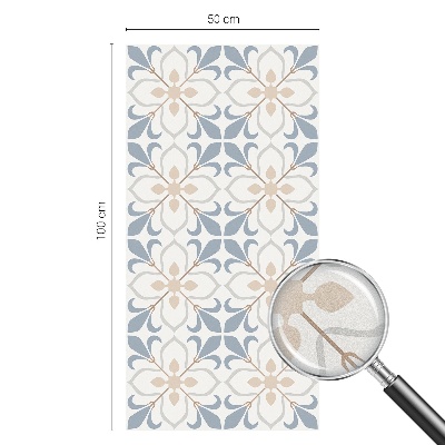 Vinduesfolie mod indkig med glasmaleri Blomsterskønhed