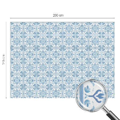 Selvklæbende vinduesfolie Blomsterornamenter