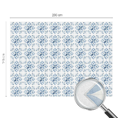 Mælkehvid vinduesfolie med motiv Klassisk elegance