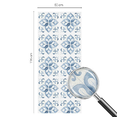 Mælkehvid vinduesfolie med motiv Klassisk elegance