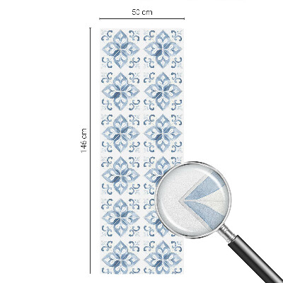 Mælkehvid vinduesfolie med motiv Klassisk elegance