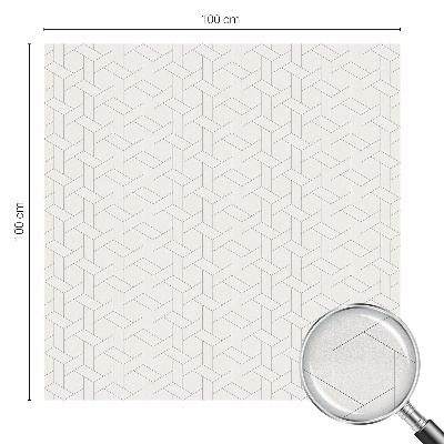 Vinduesfolie med mønster til afskærmning Geometrisk fletning