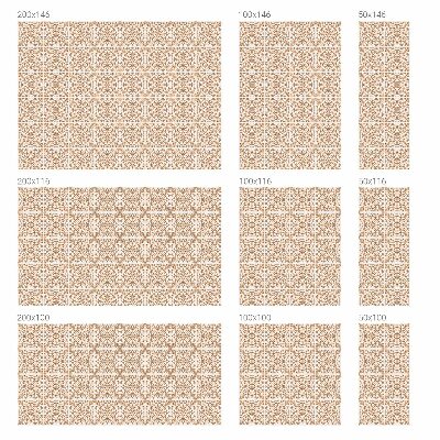 Mælkehvid vinduesfolie med motiv Klassisk ornament