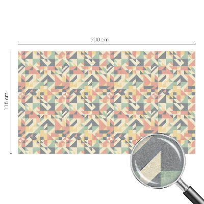 Vinduesfolie mod indkig med glasmaleri Geometriens energi