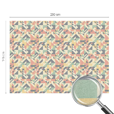 Vinduesfolie mod indkig med glasmaleri Geometriens energi