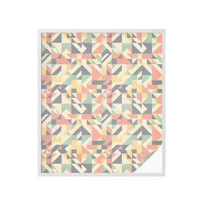 Vinduesfolie mod indkig med glasmaleri Geometriens energi