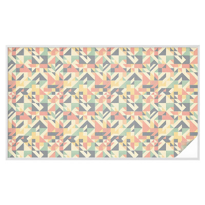 Vinduesfolie mod indkig med glasmaleri Geometriens energi