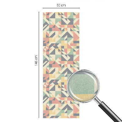 Vinduesfolie mod indkig med glasmaleri Geometriens energi