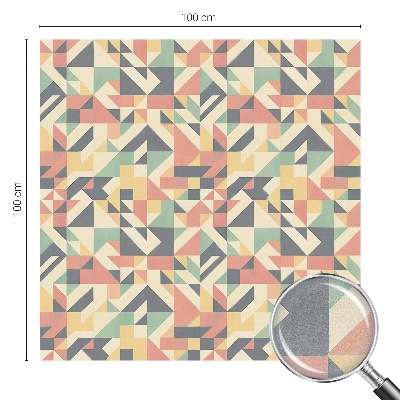 Vinduesfolie mod indkig med glasmaleri Geometriens energi