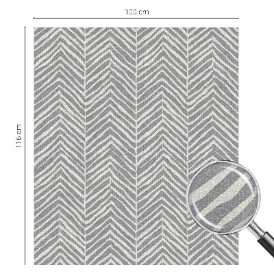 Dekorationsfolie til vindue mod indkig Zigzag-mønster