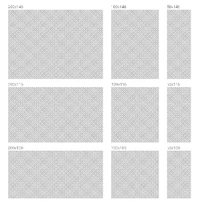 Dekorationsfolie til vindue mod indkig Geometrisk motiv