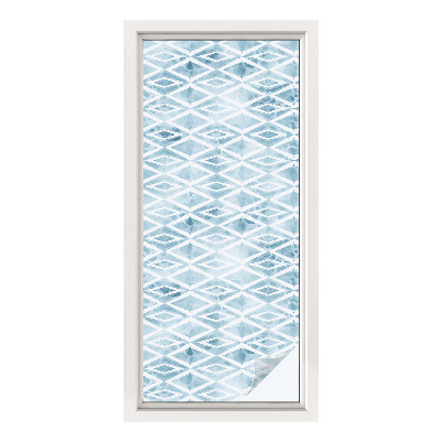 Selvklæbende vinduesfolie Blå romber