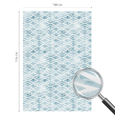 Selvklæbende vinduesfolie Blå romber