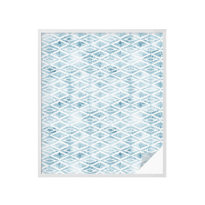 Selvklæbende vinduesfolie Blå romber