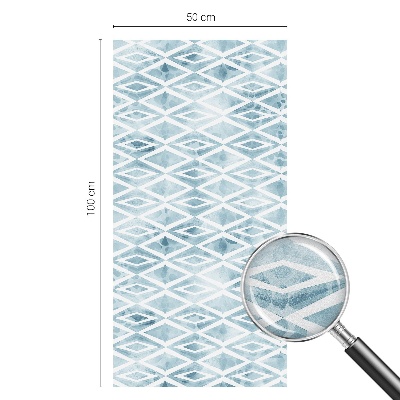 Selvklæbende vinduesfolie Blå romber