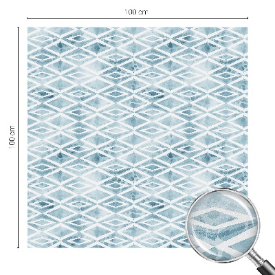 Selvklæbende vinduesfolie Blå romber