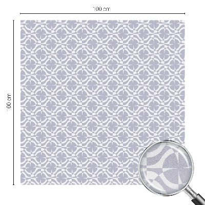 Vinduesfolie med mønster til afskærmning Lilla symmetri