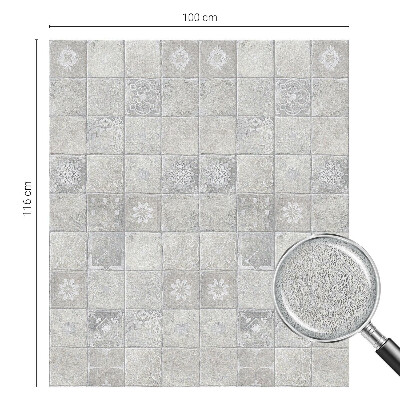 Mælkehvid vinduesfolie med motiv Dekorativ keramik