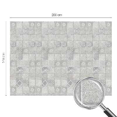 Mælkehvid vinduesfolie med motiv Dekorativ keramik