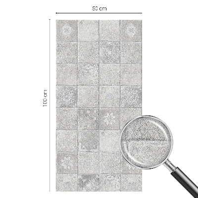 Mælkehvid vinduesfolie med motiv Dekorativ keramik