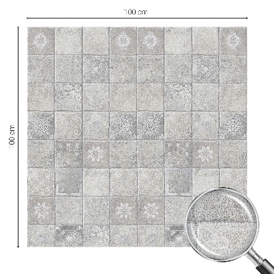 Mælkehvid vinduesfolie med motiv Dekorativ keramik