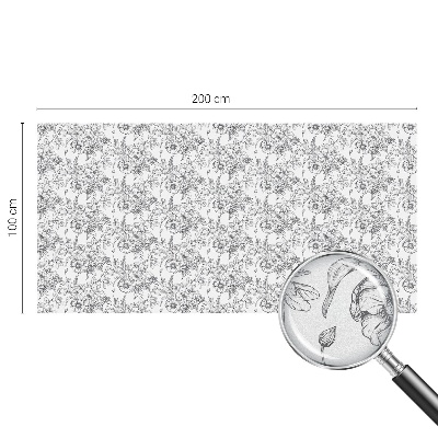 Dekorationsfolie til vindue mod indkig Blomsteragtig elegance