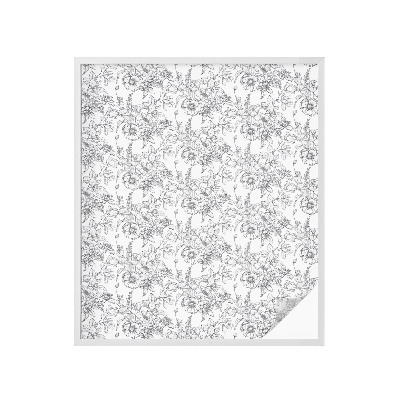 Dekorationsfolie til vindue mod indkig Blomsteragtig elegance