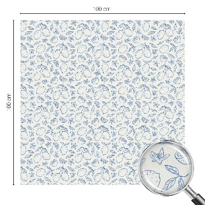 Vinduesfolie med mønster til afskærmning Citronmønster