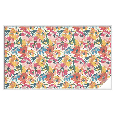 Vinduesfolie mod indkig med glasmaleri Blomstereksplosion