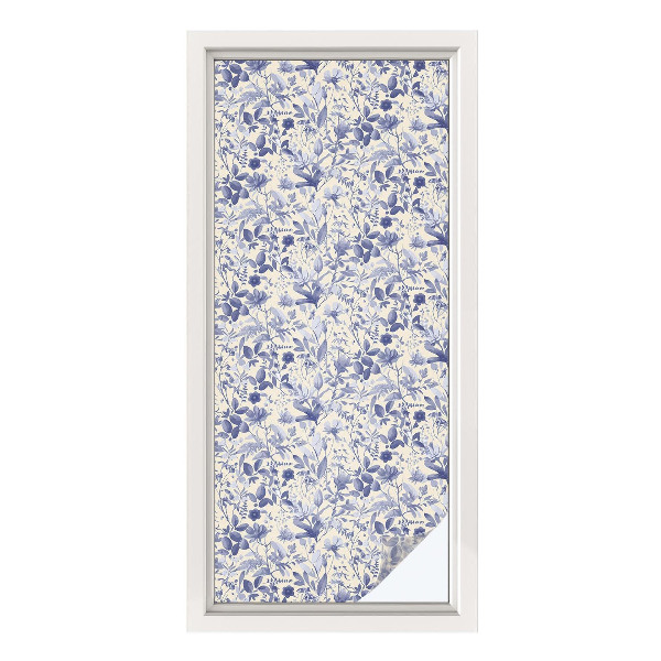 Vinduesfolie med mønster til afskærmning Blomstersymmetri