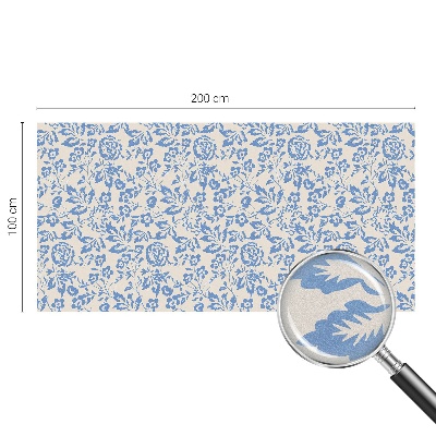 Vinduesfolie mod indkig med glasmaleri Blomster blade