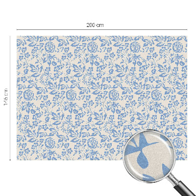 Vinduesfolie mod indkig med glasmaleri Blomster blade