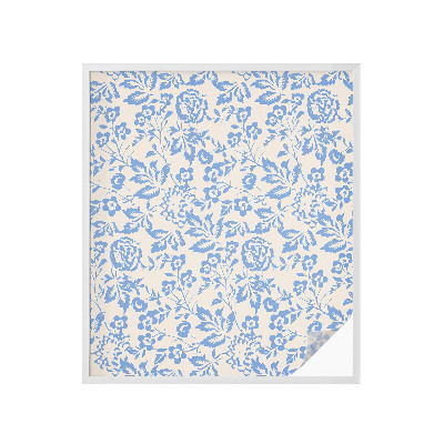 Vinduesfolie mod indkig med glasmaleri Blomster blade