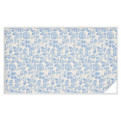 Vinduesfolie mod indkig med glasmaleri Blomster blade