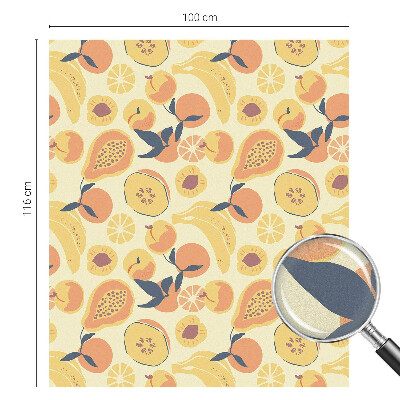 Vinduesfolie med mønster til afskærmning Saftig frugt