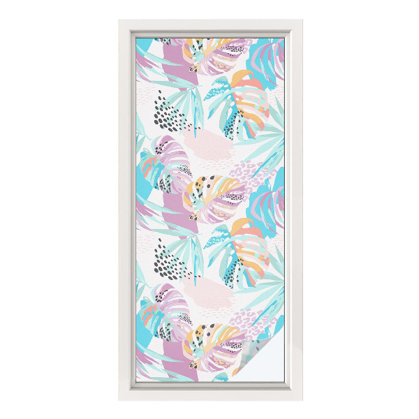 Dekorationsfolie til vindue mod indkig Abstrakt jungle