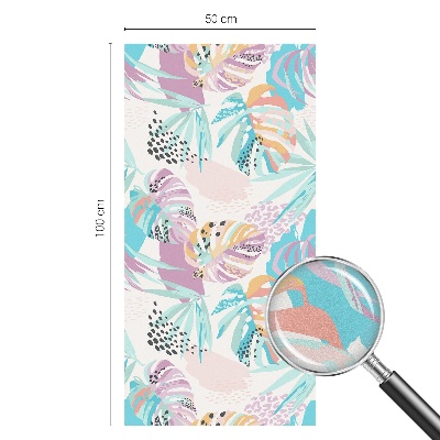 Dekorationsfolie til vindue mod indkig Abstrakt jungle