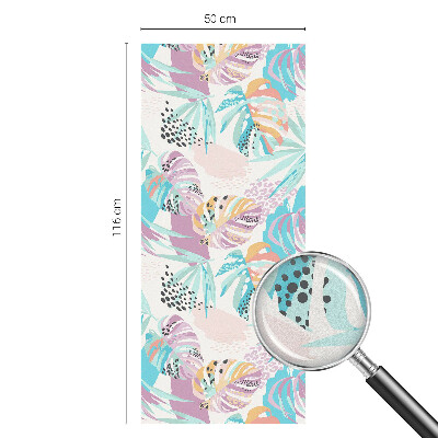 Dekorationsfolie til vindue mod indkig Abstrakt jungle